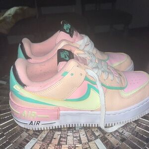 Nike Kids Sneakers - Pink, Peach, and Mint